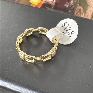 Freida Rothman Gold Chain Ring